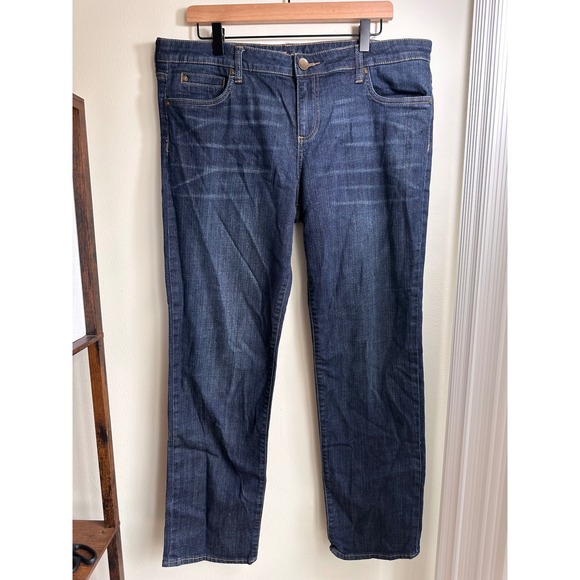 Kut from the Kloth Denim - KUT from the Kloth Catherine Boyfriend Jeans Dark Wash Size 16